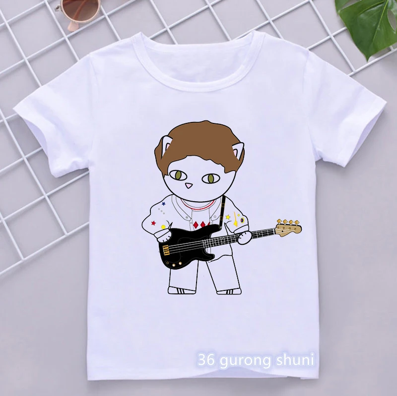 New Freddie Mercury Girls Boys T Shirt Queen Band T-Shirt 2025 Kids Short new Sleeve T-Shirts 2021 Summer Brand Rock Clothing Tops