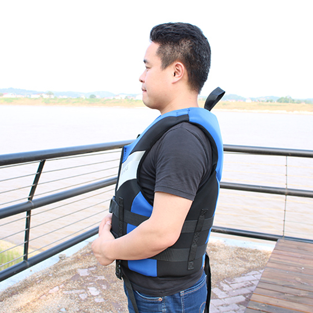 Neoprene Life Jacket For Adults Buoyancy 2025 Drifting Safety Life Vest Safety Buckle Jackets Floating new Foam for Surfing Sailboard