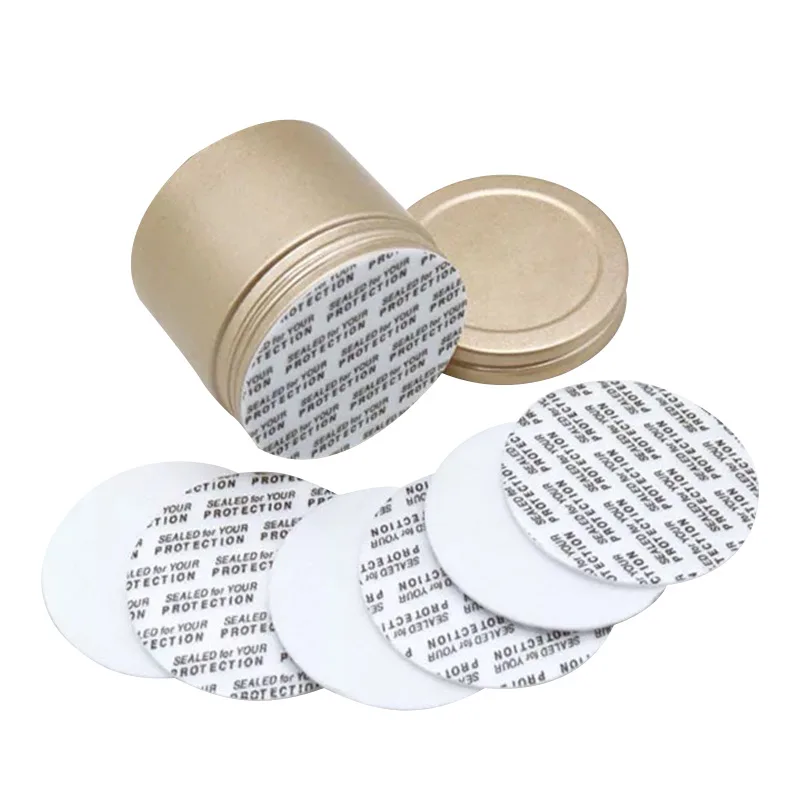 500PCS Pressure Sensitive Gasket Self-adhesive Foam Sealing Film Seals Cap Liner For Plastic Bottle Food Cosmetic Jar 20mm-101mm