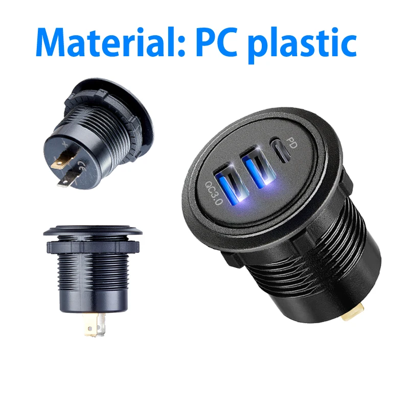 USB C car charger outlet adapter marine 12v super fast power adapter socket for audi a4 b8 a6 c7 a3 8p a5 q5 audi rs3 8v