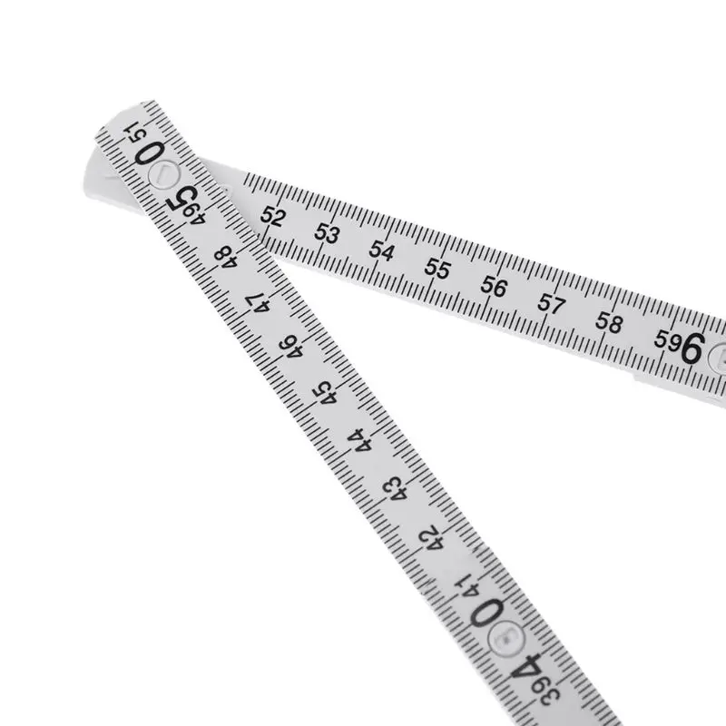 Folding Meter Stick with 10 Lock Joints Plastic 2025 Foldable Ruler for new Metric Measurement System 1/2 Meter Lightweight KXRE