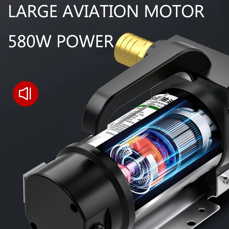 220V Electric DC 12V/24V Self Priming For Diesel Kerosene Transfer Fuel Oil Well Water Pump 50L/min Forward And Reverse