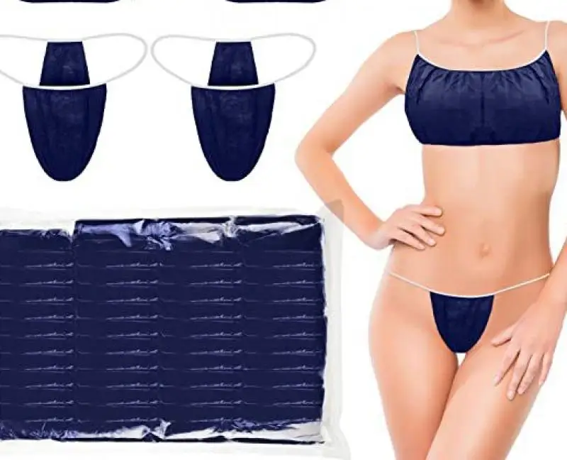 Pcs pack Women Disposable Non Woven Fabric Underwear Underpants Set Outdoor Travel Massage Portable Bra