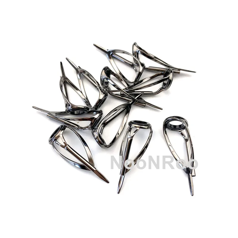 new 3PCS Fishing Rod MN Tip Top 2025 #6 /#8 Guide For Spinning and Casting DIY Fishing Rod Building Repair Sier Color NooNRoo