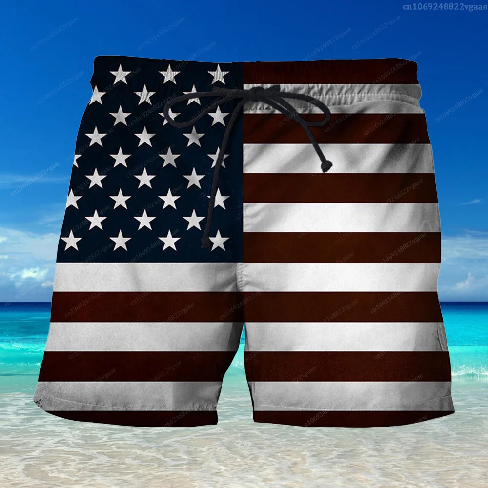 USA Flag Pants Make America Great Again National Emblem Short Women Men Casual Sport Runing Gym Beach Quick Dry