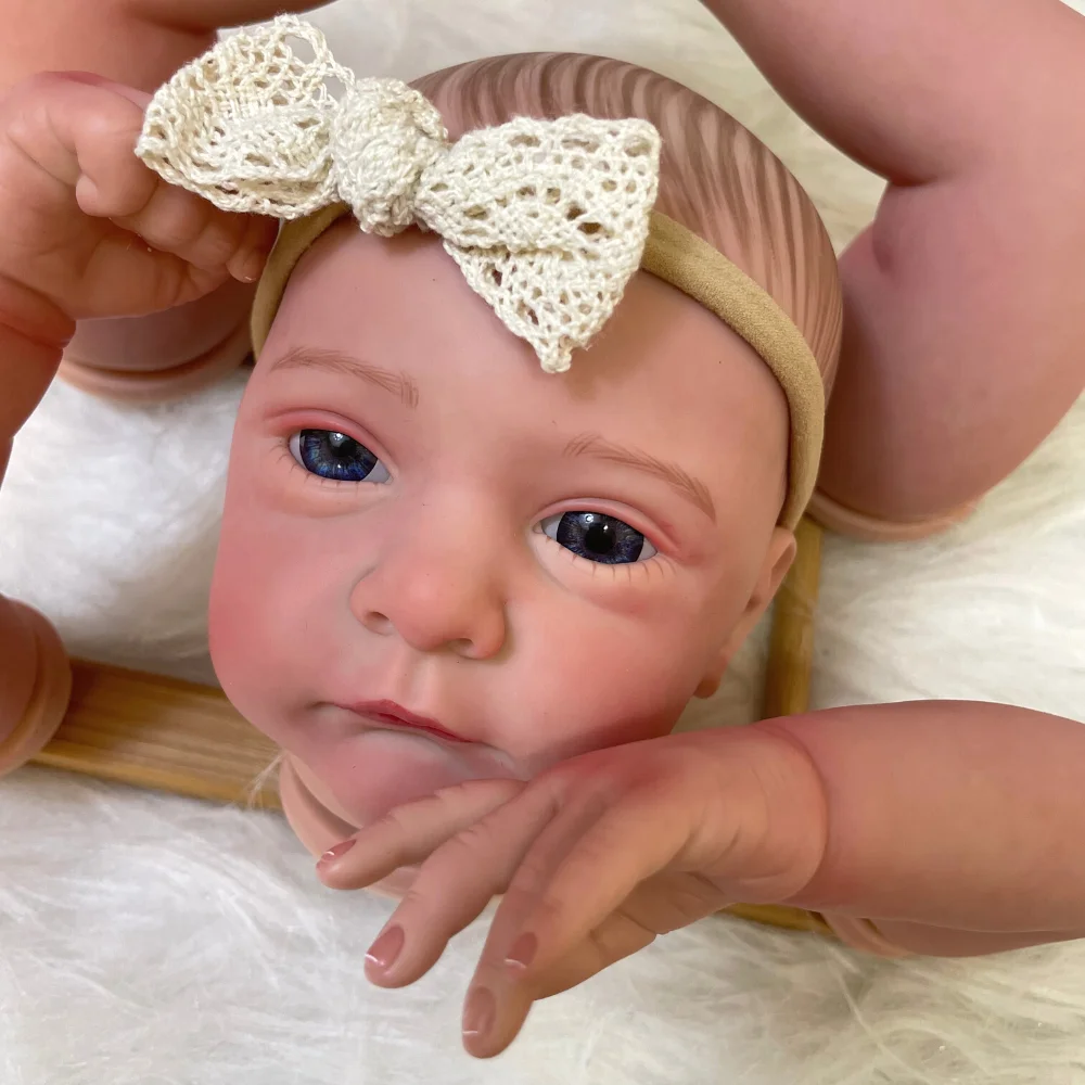 Clearance 20Inch 2025 Already Painted Reborn new Doll Kit Malea With Cloth Body DIY Mold Unassembled Handmade Reborn Doll Parts