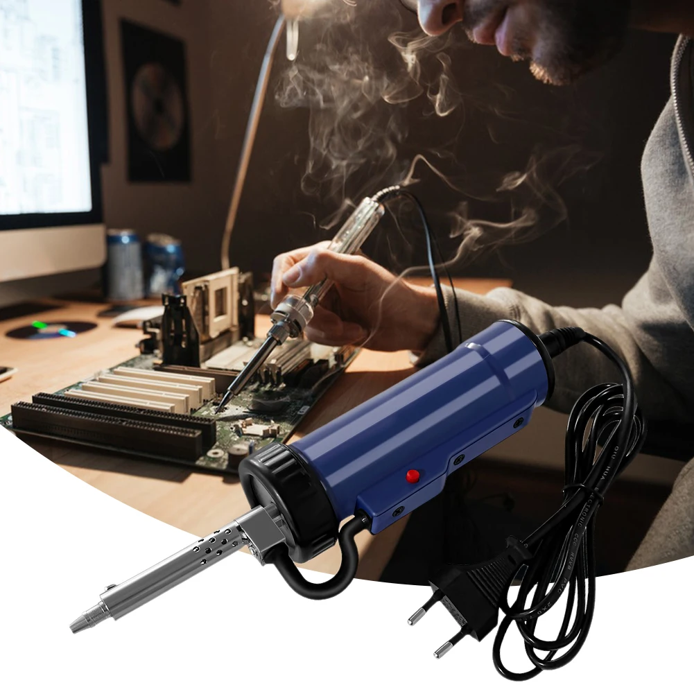 Tin Sucker AC 110V/220V Automatic Vacuum Solder EU/US Plug Portable Electric Vacuum Soldering Remove Pump Desoldering Machine