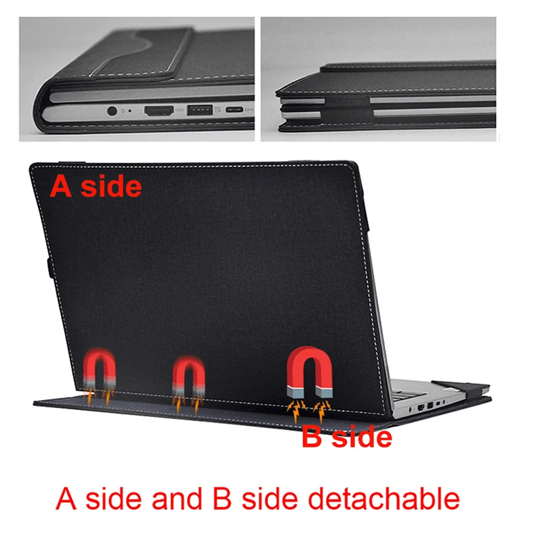 Case For Dell Latitude 5440 5430 5420 5431 5421 7430 7420 Laptop Sleeve 14 Inch Detachable Notebook PC Cover Bag Protective Skin