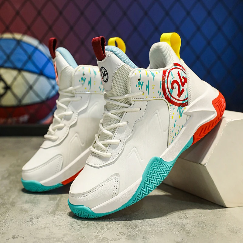 Sport Kids Sneakers Boys Casual Shoes For Children Sneakers Kids Shoes Basketball Footwear Leather Anti-slippery Trainers 2023