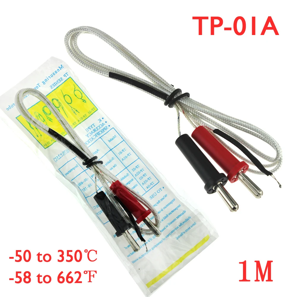 100cm K-type Test Length Wire Temperature Meter Thermocouple Sensor Probe Cable Tester Line for Thermostat Multimeter Tools
