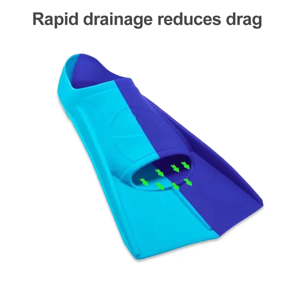 Men Women Kids Silicone Professional Diving Fins Short Snorkel Swimming Fins Flippers Swimming Diving Wholesale