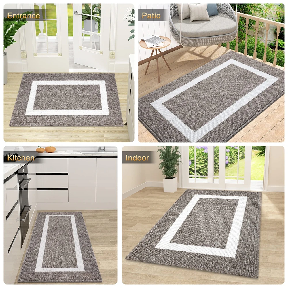 Olanly Indoor Door Mat Non-Slip Low-Pile Entrance Mat 2025 Absorbent Resist new Dirt Entryway Rugs Washable Indoor Mats Front Door Entry