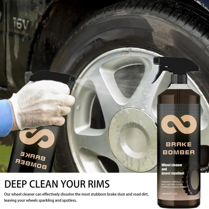 Wheel Cleaner Car Detailing Brake Dust Remover Rim And Tire Cleaner Powerful And Safe Auto Wheel Cleaner Spray For Aluminum Rims