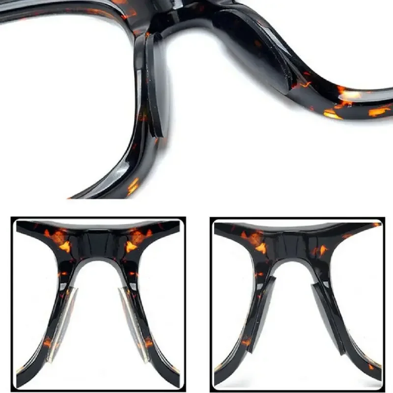 New Glasses Nose Pads Adhesive Silicone Nose Pads Non-slip Clear Black 2025 Thin Nosepads new for Glasses Eyeglasses Sunglasses