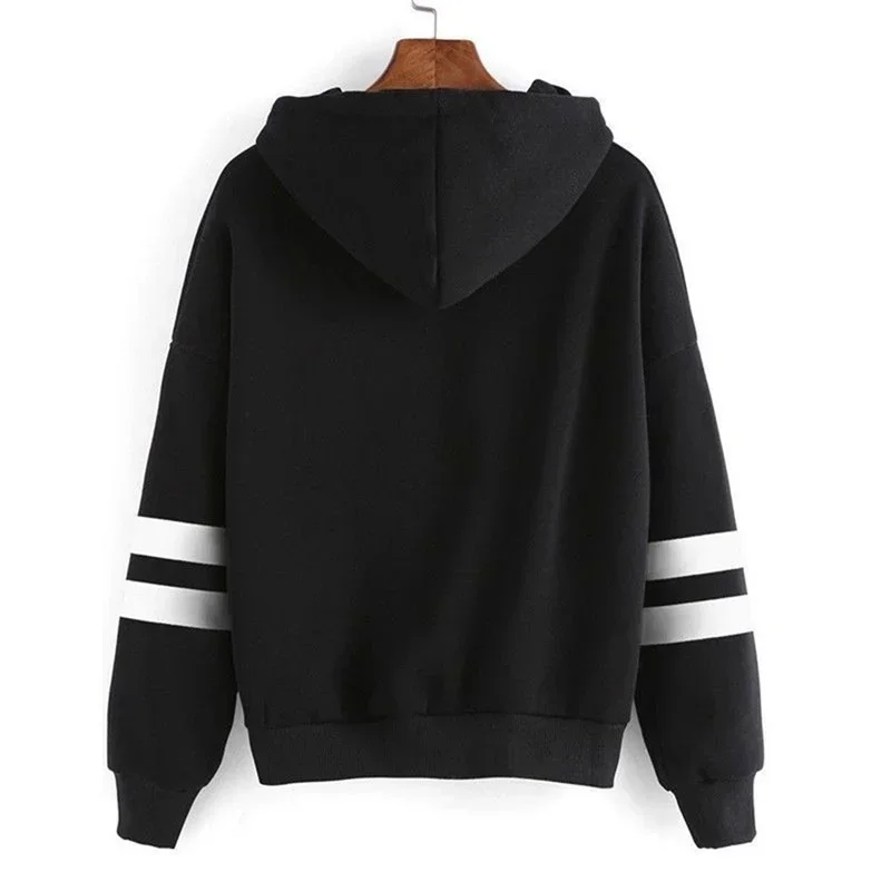 Friends Letter Printing Hoodies for Women Daily Sport Pullover Sweatshirt Casual Female Fleece Loose Outdoors Tops