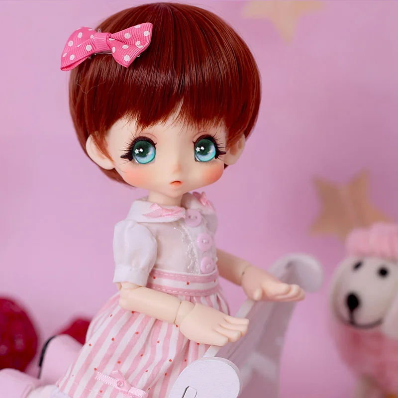 OUENEIFS bjd sd doll kinoko Juice Kiki 1/6 body model baby girls dolls eyes High Quality toys shop resin luodoll