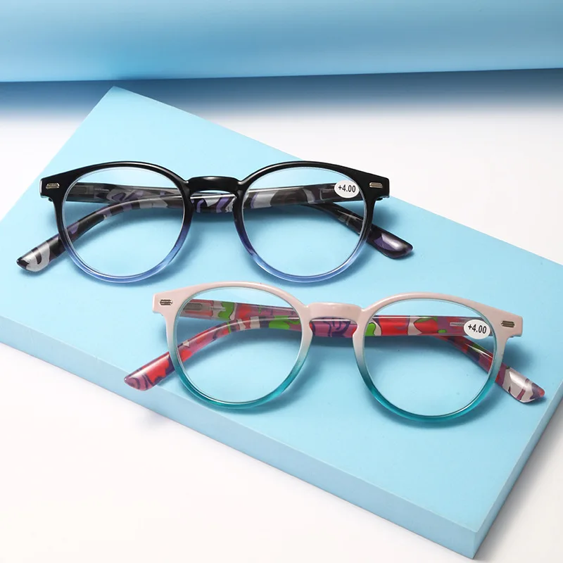 TR90 Anti-blue Light Reading Glasses for Men Women Progressive Far Eyewear Ultralight Sports Farsight Round Eyeglasses