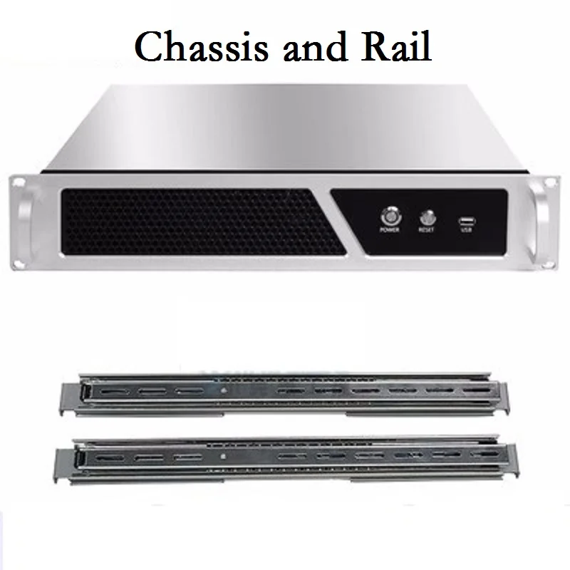 2U350 Server Chassis Depth 35CM Aluminum Panel Support ATX Power MATX/ITX Motherboard High-End Computer Industrial Case