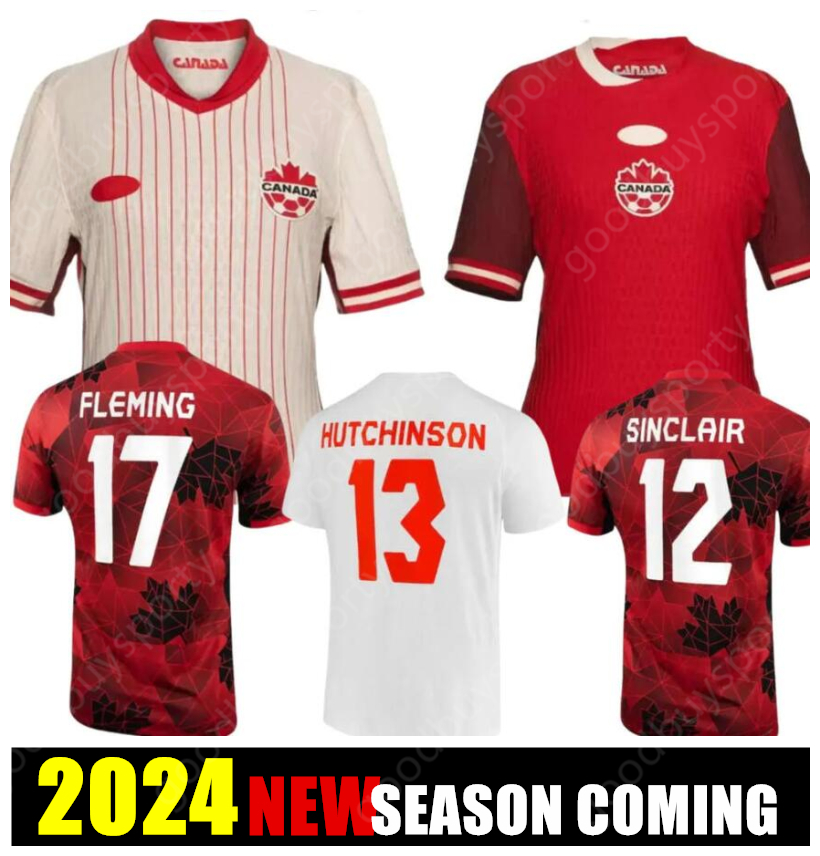 2023 2024 Canada Soccer Jerseys Maillot De Foot Kids Kit 24 25 Football Shirt Women 23/24 Woman SINCLAIR FLEMING BUCHANAN DAVID