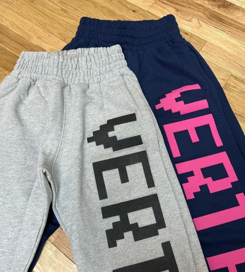 Vertabrae Pants Hip Hop Rock Letter Pattern Printed Loose Casual Pants for Men Women Street Harajuku New Trousers Jogging Pants