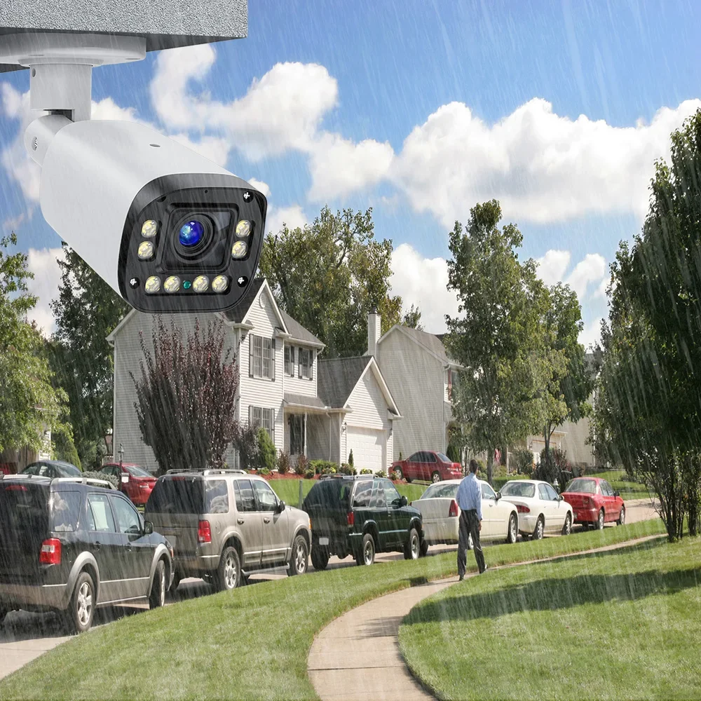 MP X Zoom Audio POE IP Camera Street Outdoor Surveillance Bullet Video Videcam CCTV IR Leds P DC V