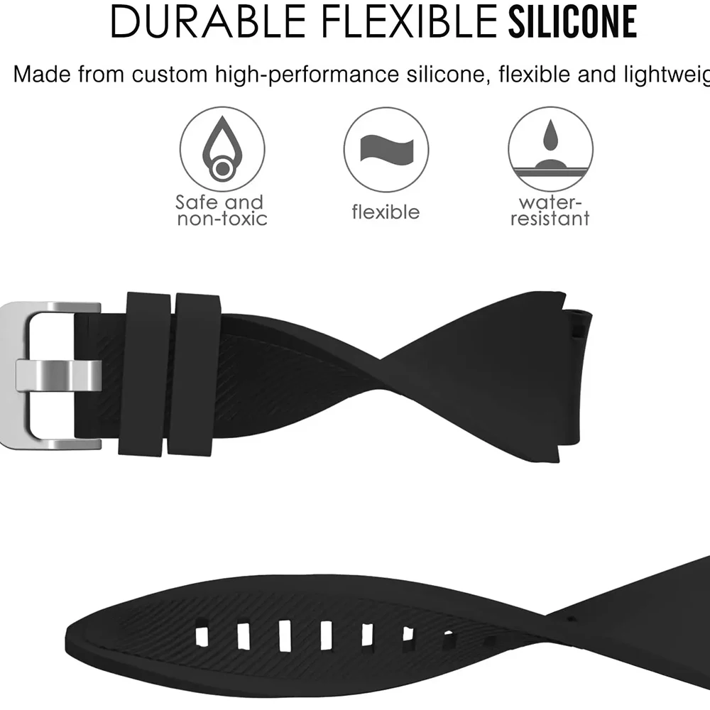 22mm Bracelet Silicone Band For Amazfit Bip5 GTR 4/3/3 Pro GTR2 Watch Strap for Amazfit GTR3/GTR4/2e Pace Stratos 3 2s GTR 47mm
