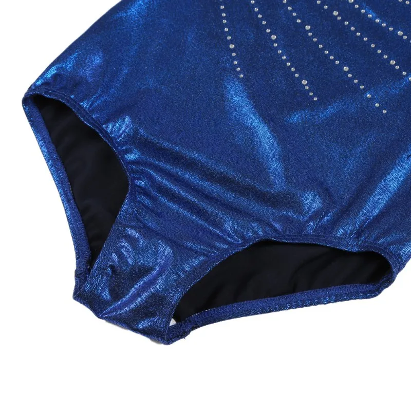 5-14 Years Old Children Tight Romper Bling Girls Ballet Leotard Unitards Kids Dancewear