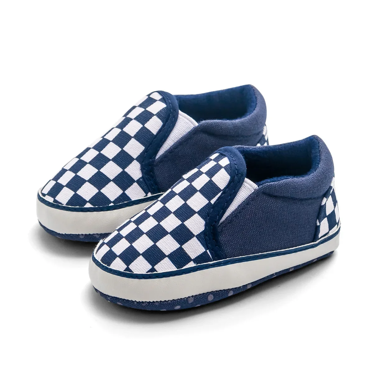 Baby Shoes Classical Checkered Toddler First Walker Newborn Baby Boy Girl Shoes Soft Sole Non-slip Casual Sports Crib Shoes