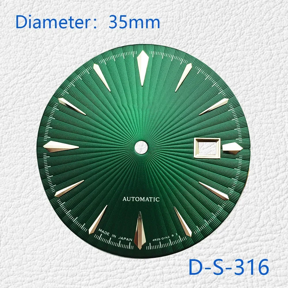 Aksesori jam tangan Dial seri 35mm untuk NH35 NH36 gerakan otomatis dengan yang dapat disesuaikan