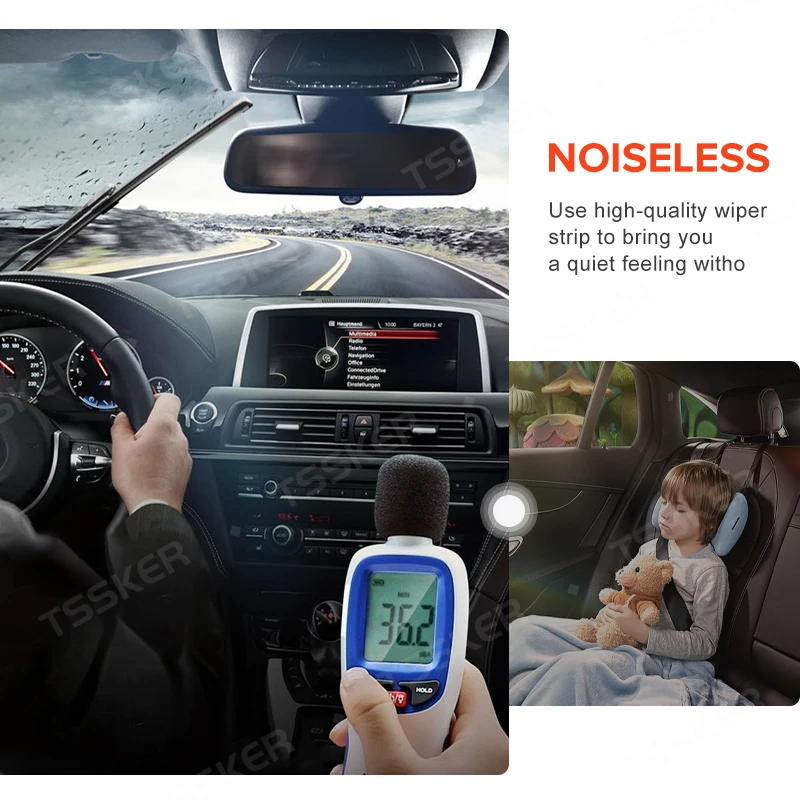 Wiper Rear Wiper 15" Blade For Skoda Fabia 6Y Hatchback Estate 1999-2007 2006 2005 2004 2003 Windshield Windscreen Rear Window smile 15"