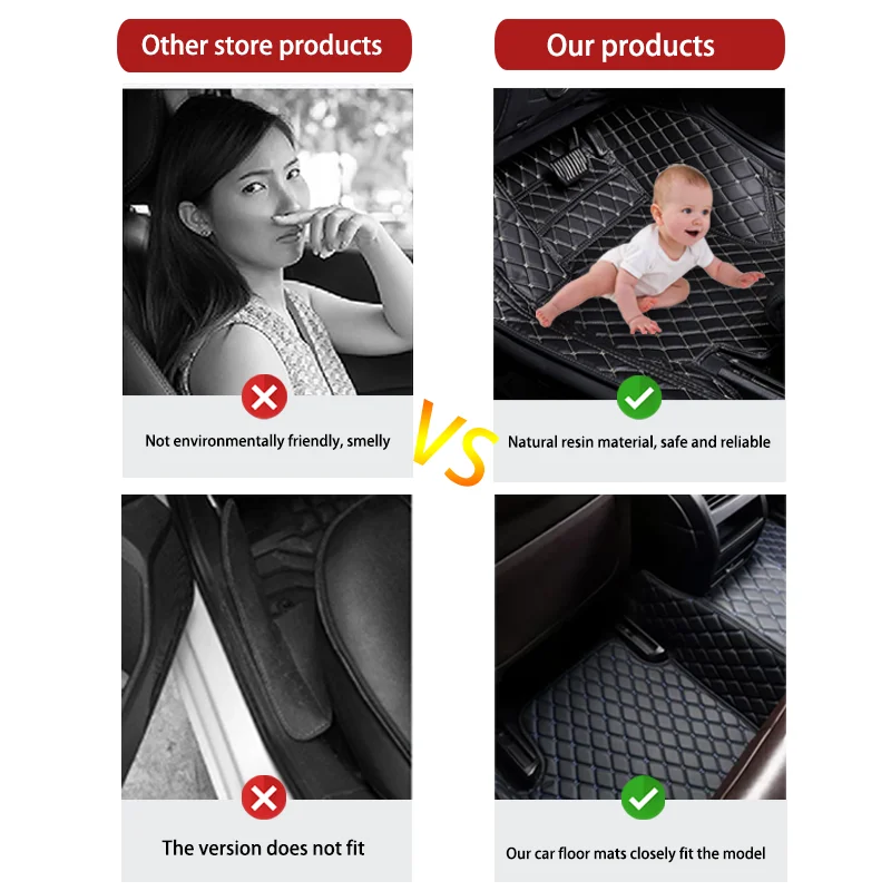 new For MG4 EV MG Mulan EH32 2022 2023 2024 Car Floor Mats Carpet Anti-dirt 2025 Pad Leather Mat Car Mats Car Accessories Interior