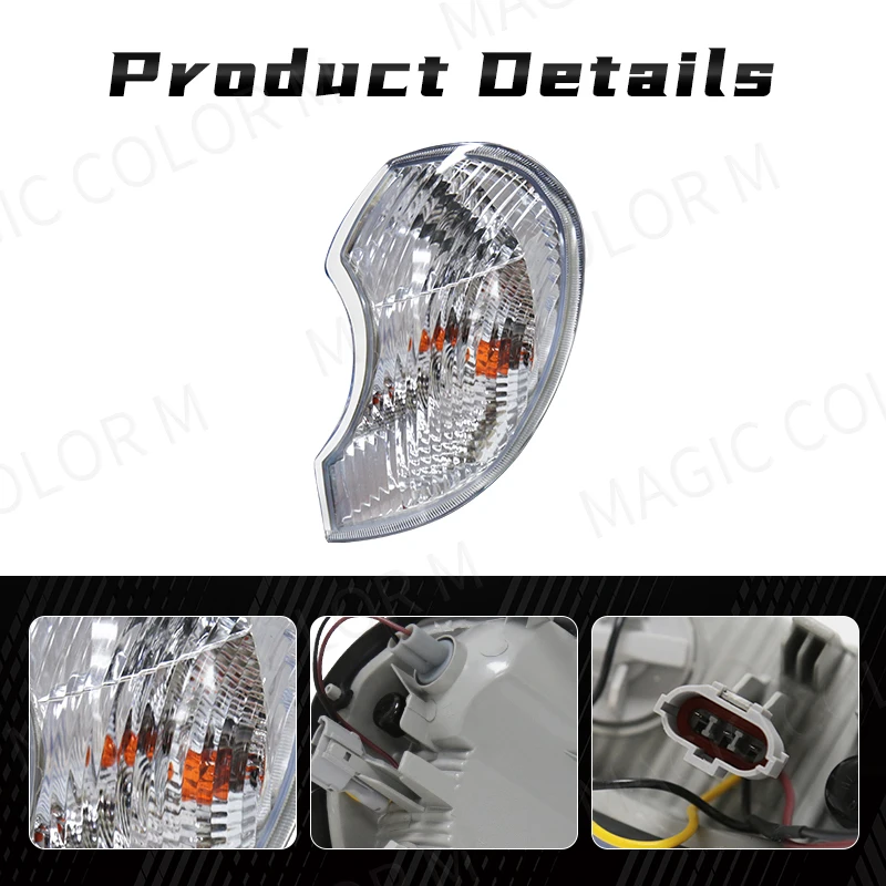 Front Corner Light Indicator For Hyundai Terracan With Bulb Turn Signal Lamp Car Auto Headlamp