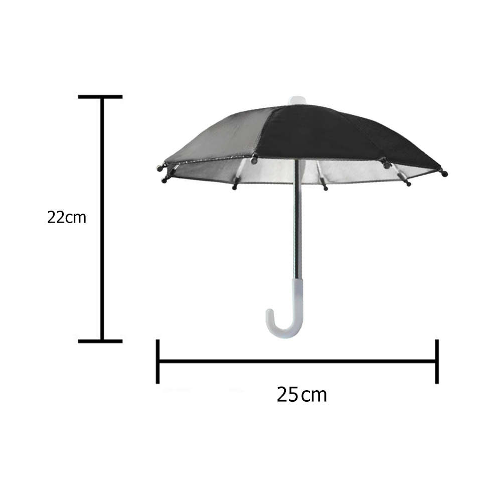 Motorcycle Bicycle Riding Mobile Phone Holder Sun Shade Color Mini Umbrella Portable Waterproof Locomotive Bracket Umbrella