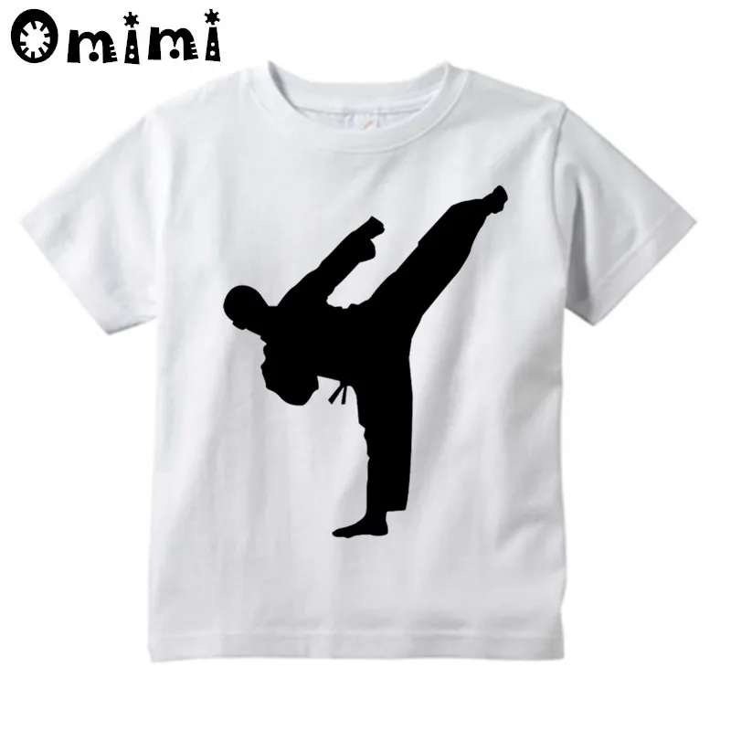 new Boys/Girls Karate KICK MMA SHOTOKAN 2025 Design T Shirt Kids Great Casual Short Sleeve Tops Children's Funny Japanese Kanji T-Shirt