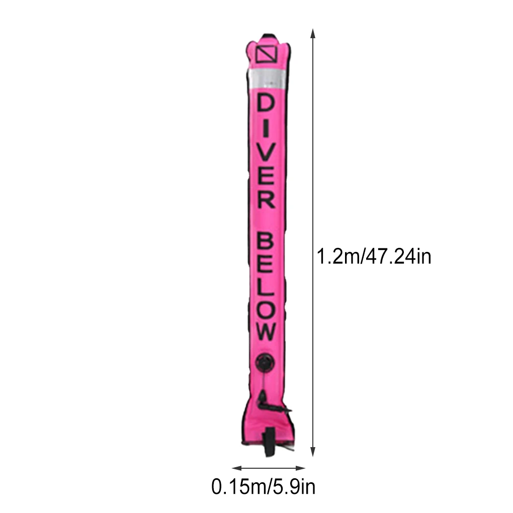 Surface Marker Buoy SMB Automatic Sealed Quick Discouraged Portable Unique Design Sausage Signal Tube Type 12