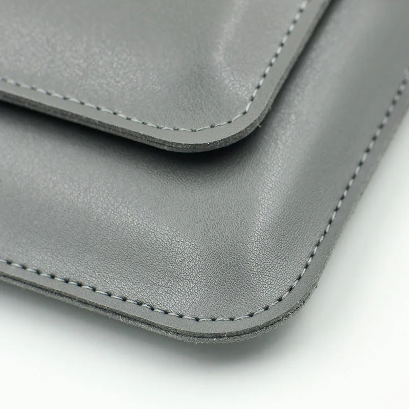 Double Layer High Capacity 13 Inch Laptop Bag Cover PU new Leather Sleeve 2025 Case For M1 M2 Book Pro Air 13.3 13.6 Dell HP