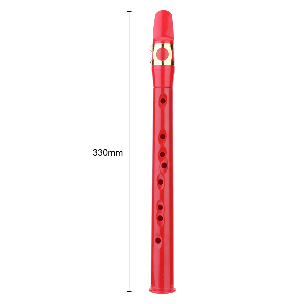 8- Hole Small Saxophone ABS Compact Saxophone with Cleaning Cloth Carrying Bag Mini Saxophone Instrument for Beginners