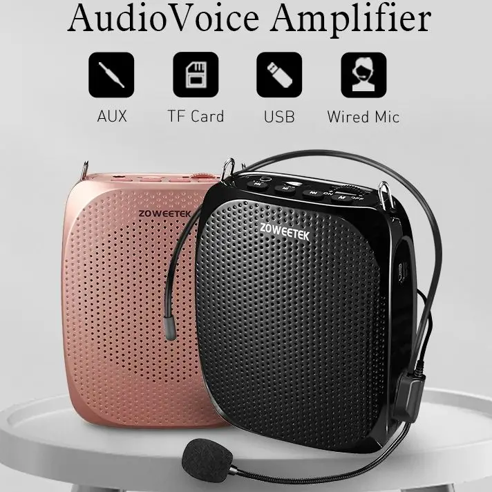 Zoweetek Voice Amplifier with Wired Microphone for Teachers Speech Z