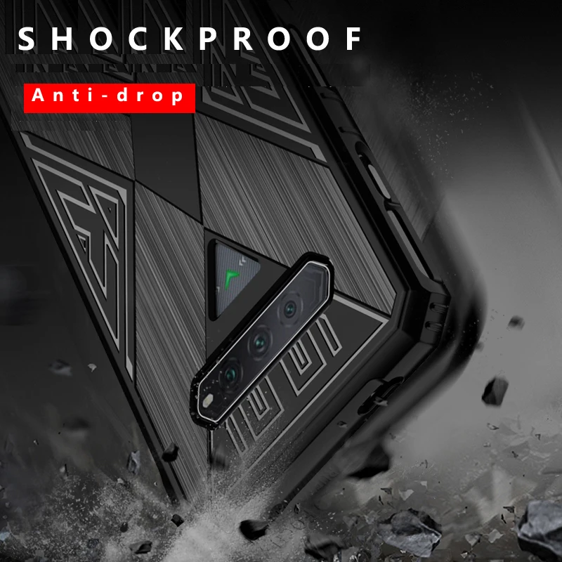 Shockproof Case for Xiaomi Black Shark 4 4S Pro Gaming Cover Silicone Rubber Rugged Phone Skin Matte Anti-fingerprints Back Capa