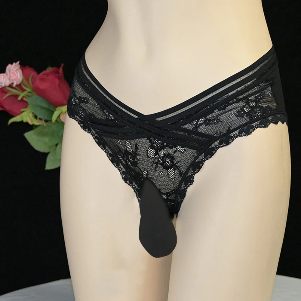 Sissy Underpants Mens Mesh Underwear Ball Pouch Panties Erotic Lingerie Elastic Low Wasist Briefs Sheer G String
