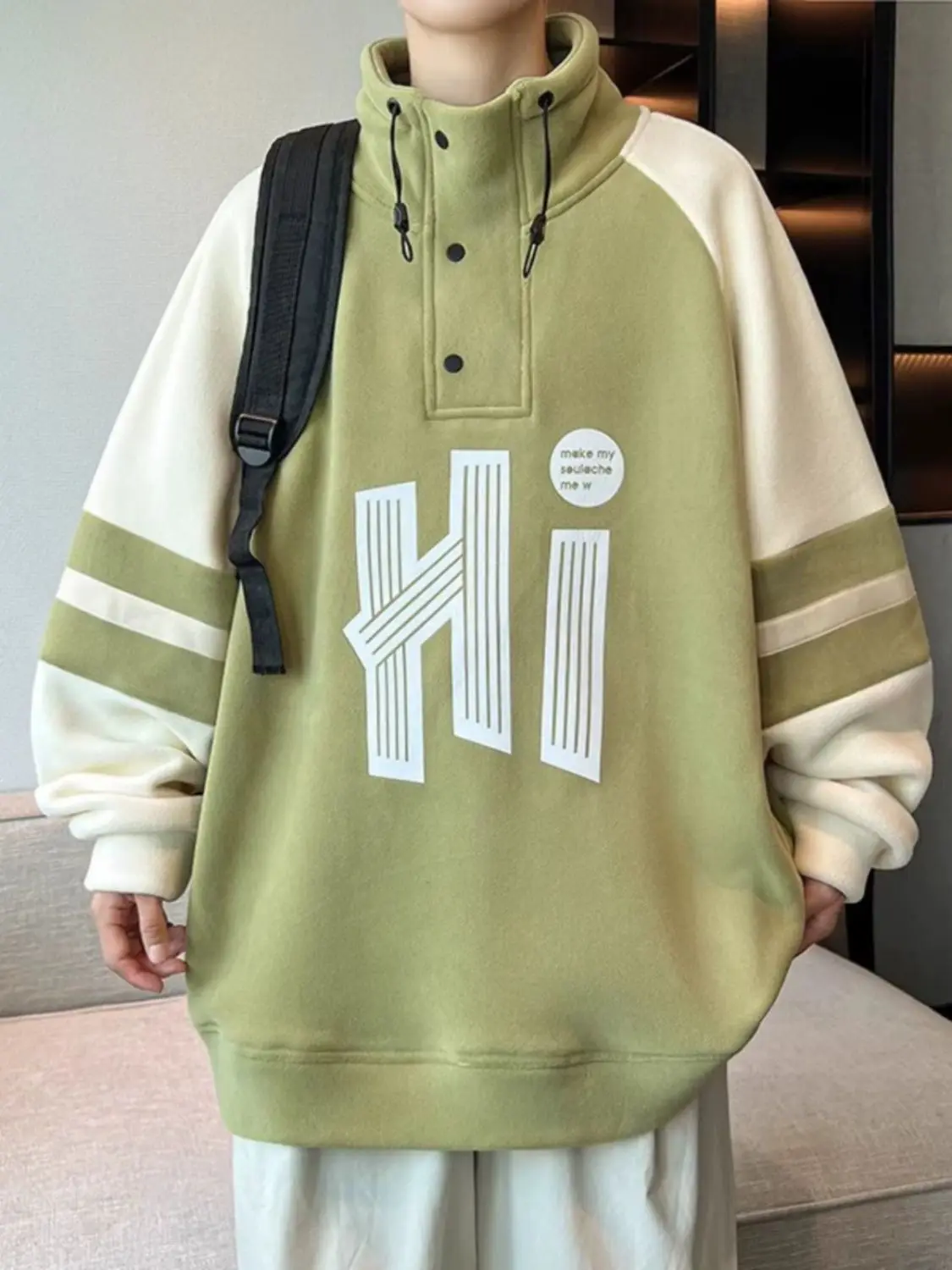 new New autumn and winter veet thickened sweatshirt men loose casual sweatshirt 2025 Y2k men and women large size trendy tops