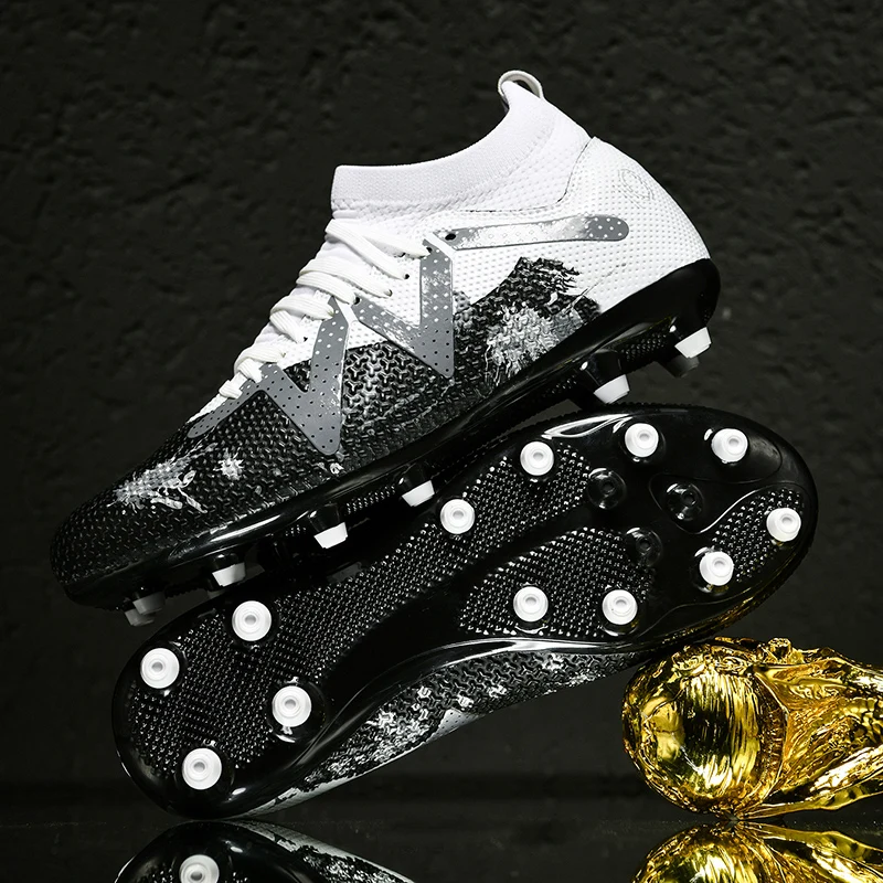 Shoes: High-Top Soccer Non-Slip Turf Cleats for Men, Women, Boys & Girls 4