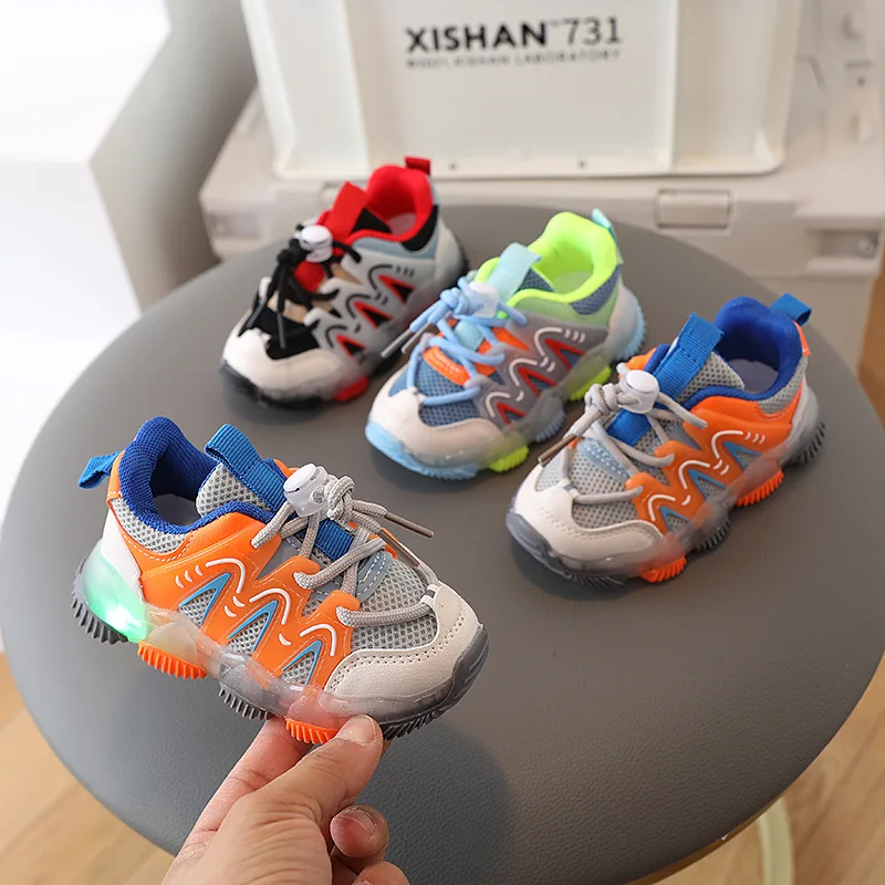1-6 Years Baby LED Shoes Kids Sport Shoes with Light Boys Girls Sneakers Baby Glowing Light Sports Shoes Infant Baby Girls Shoes