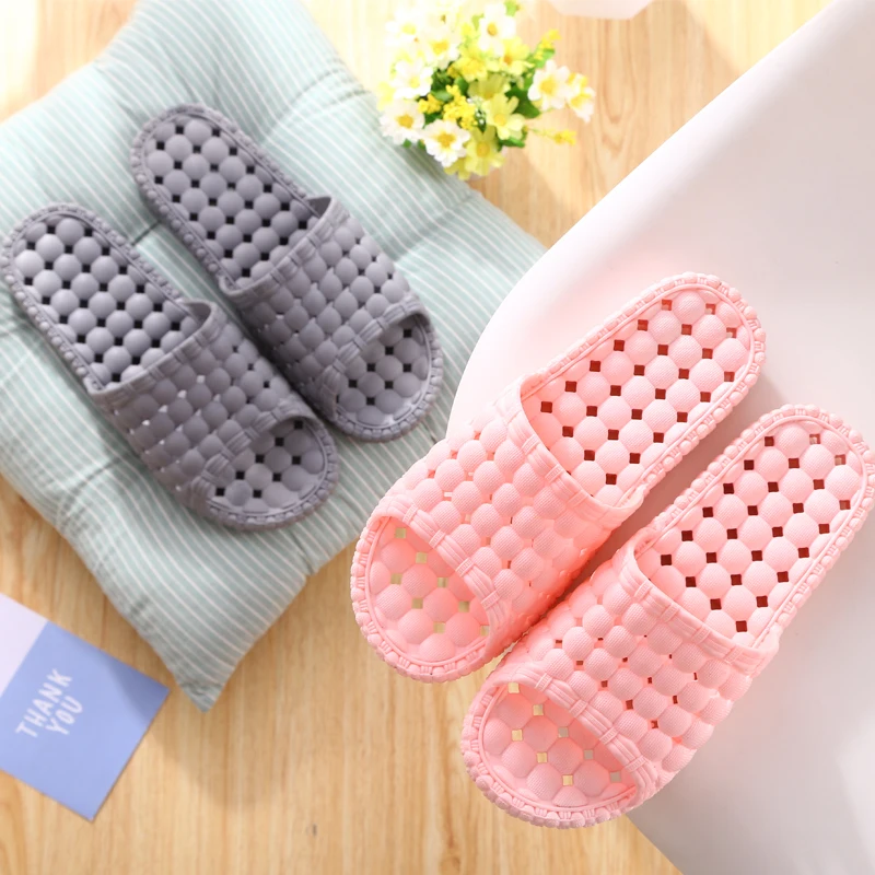 Shower Shoes Quick Drying Non-slip Slippers Women Men Shower Sandals With Drain Holes House Bathroom Slides