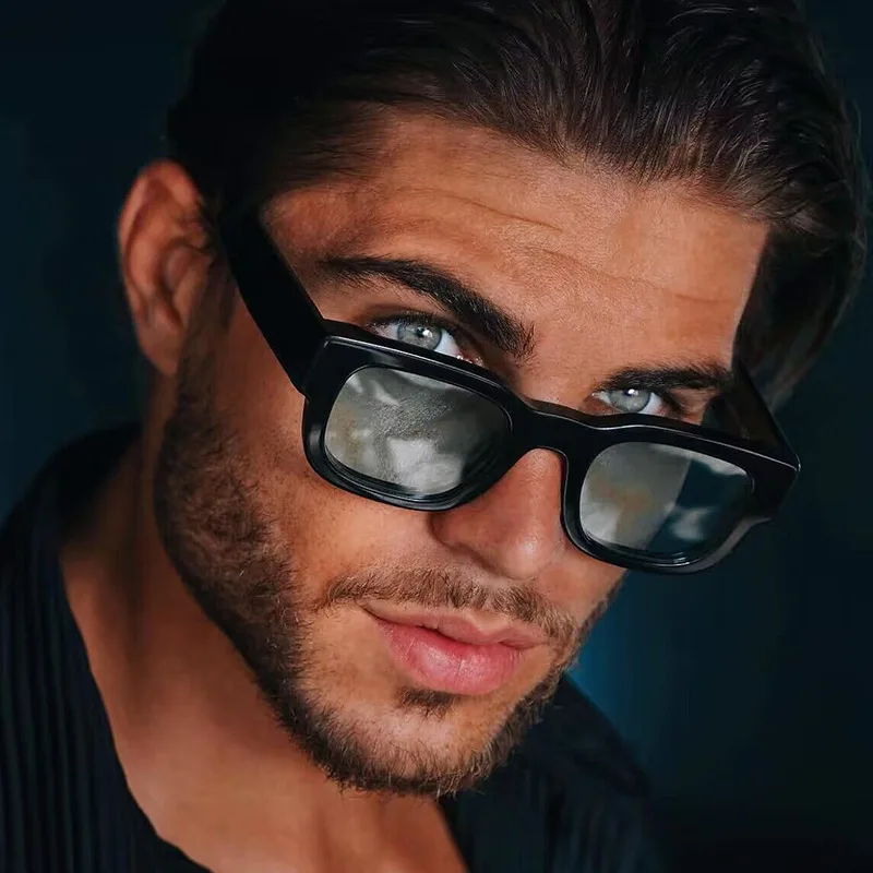 Retro Small Square Frame Sunglasses Men Women UV Beige Black Shades Outdoor Eyewear Gafas De Sol 5