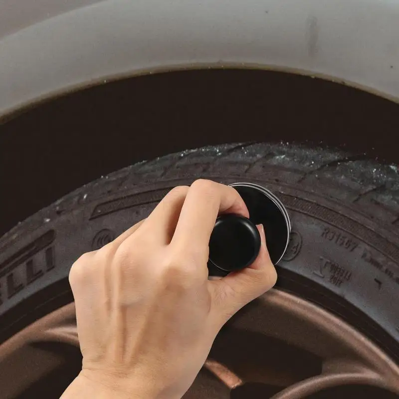 Tire Shine Car Detailing Brush Synthetic Fiber Auto Tire Shine Applicator Wash Tire Cleaner Portable Car Interior Cleaning Tool