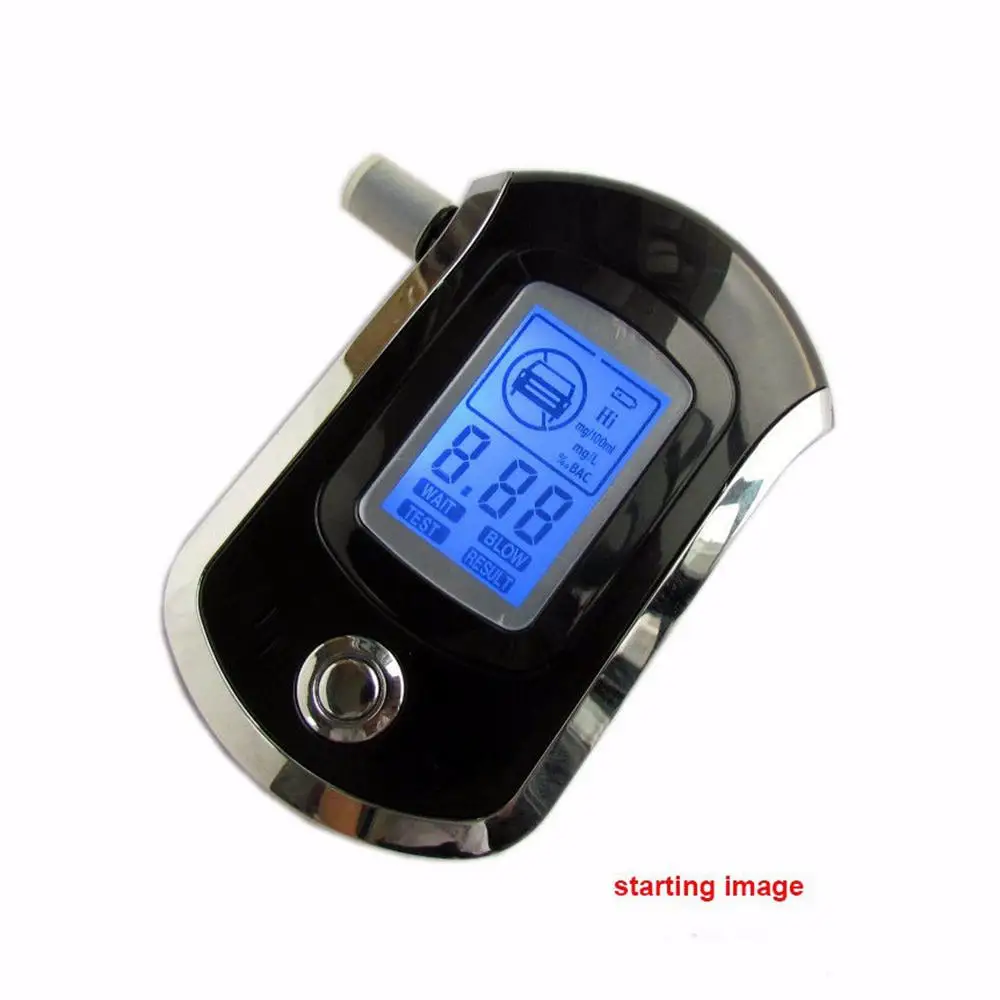 Professional Digital Breath Alcohol Tester Breathalyzer AT6000 alcohol breath tester alcohol detector Dropshipping