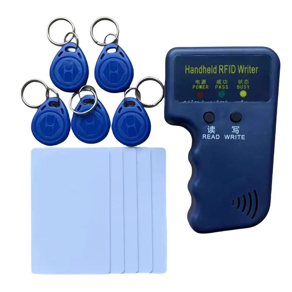 125KHz EM4305 T5577 RFID Handheld Copier Writer Duplicator Programmer Reader EM4100 TK4100 Rewritable ID Keyfob Tags