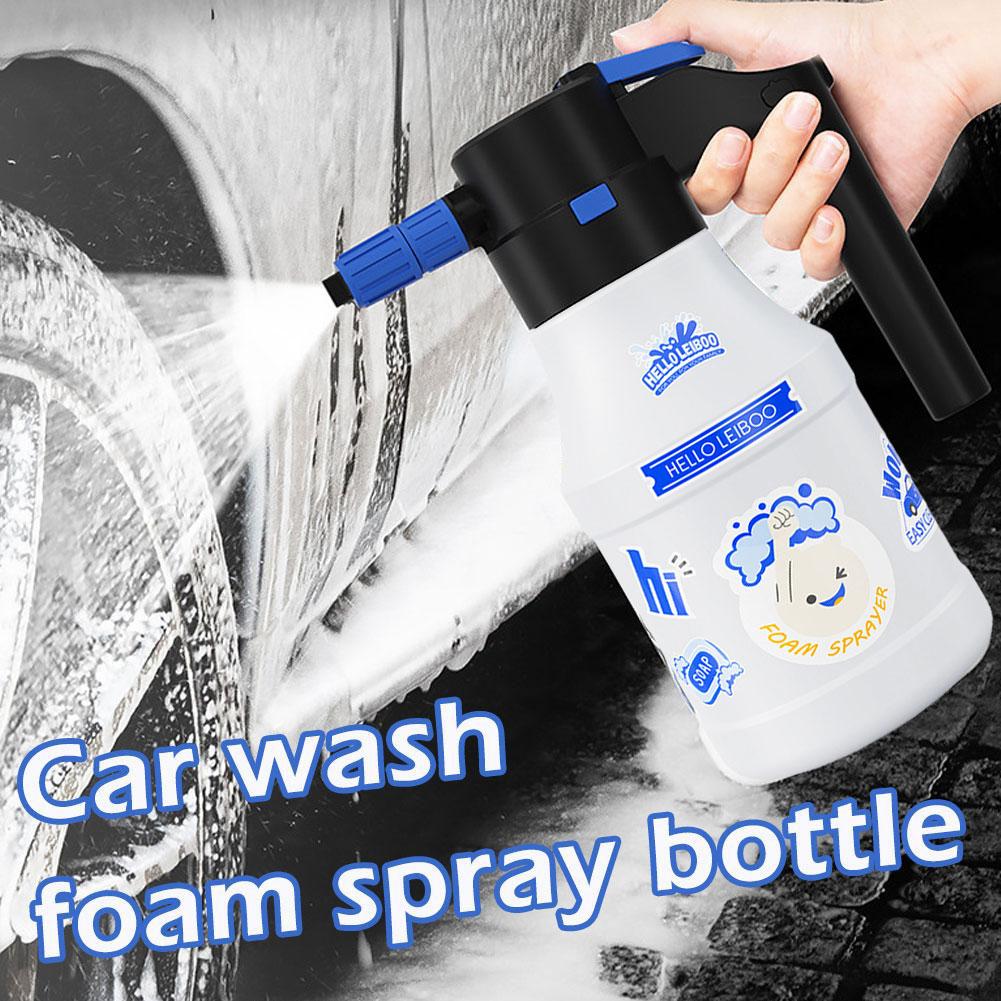Electric Sprayer 1.5L Foam Foaming Pump Sprayer Car USB Rechargeable Can Foam Watering Sprayer ddmysmile Blaster Snow Home Wash Water D2r0 Smile