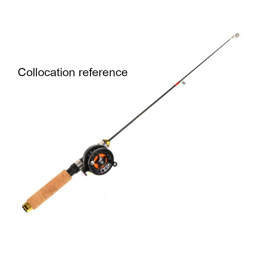 Winter Ice Telescopic Shrimp Fishing Rod Spinning Casting 3 Sections Fishing Pole 60cm Portable Durable Fishing Tackle smile